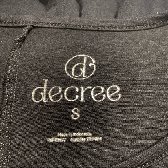 Decree Black Dance All Night Sequin Night Gown Shirt - Picture 4 of 5